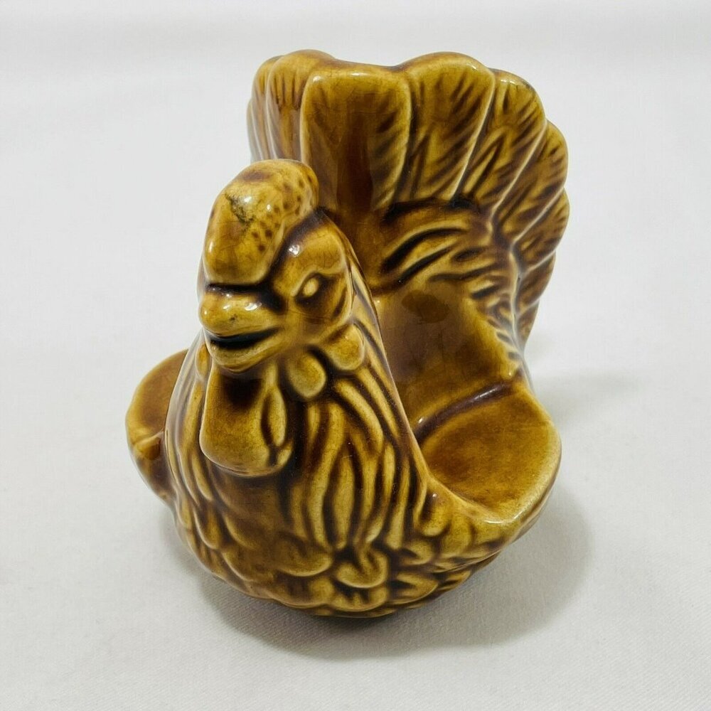 Giftcraft Chicken Rooster Napkin Salt Pepper Shaker Holder Set Hen Spring Easter
